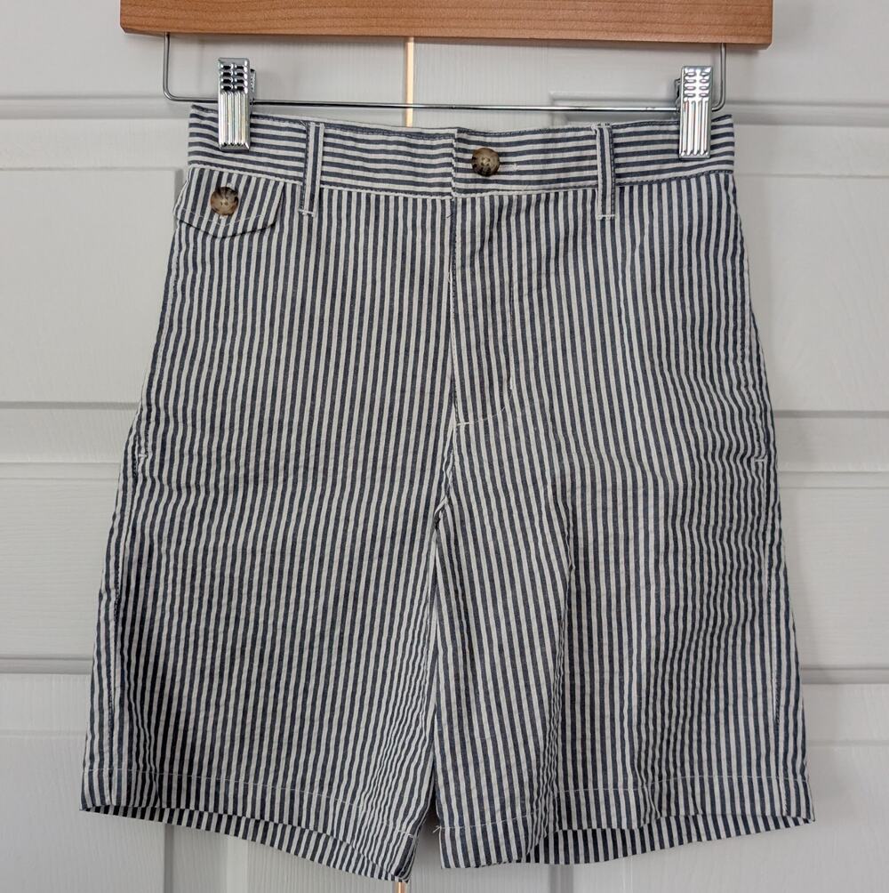 Kitestrings Blue White Seersucker Shorts